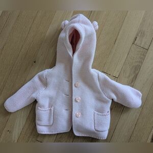 Baby Gap Baby Bear Cardigan In Milkshake Pink